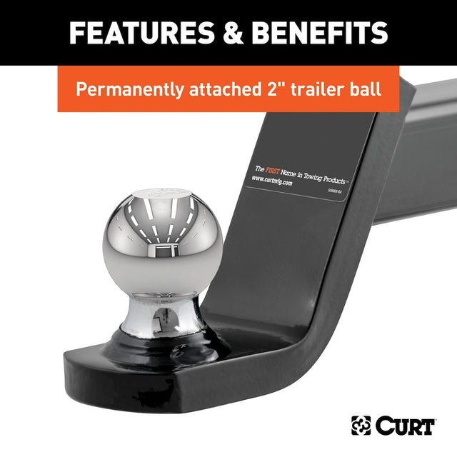 Product of Curt 45154 Trailer Hitch Ball Mount