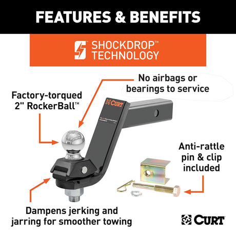Product of Curt 45144 Trailer Hitch Ball Mount