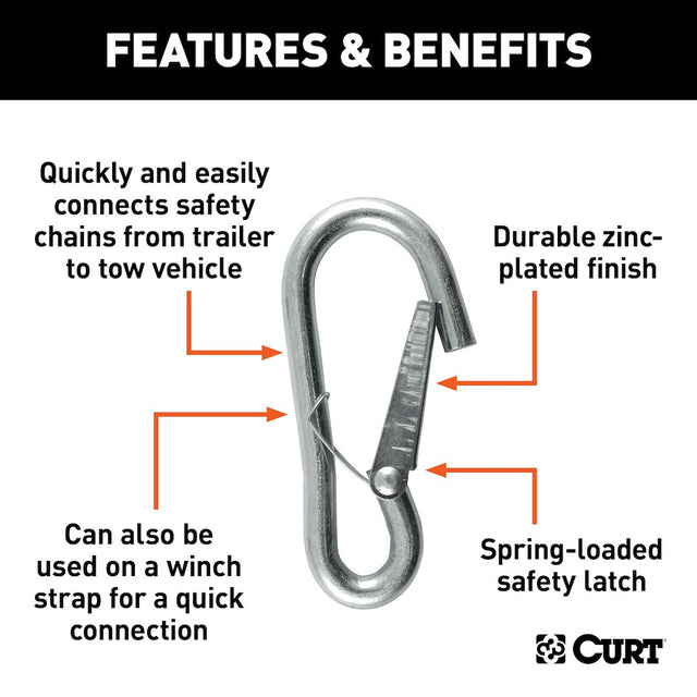 Product of Curt 81266 Trailer Safety Chain Hook
