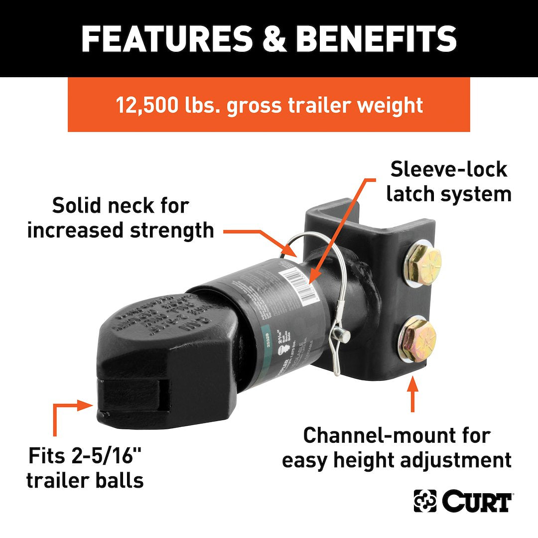 Product of Curt 25329 Trailer Coupler