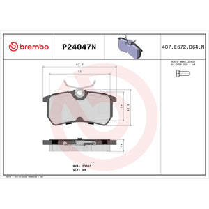 Brembo P24047n Brake Pad||p24047n_Drw.Jpg||88||brmp24047n||1752744