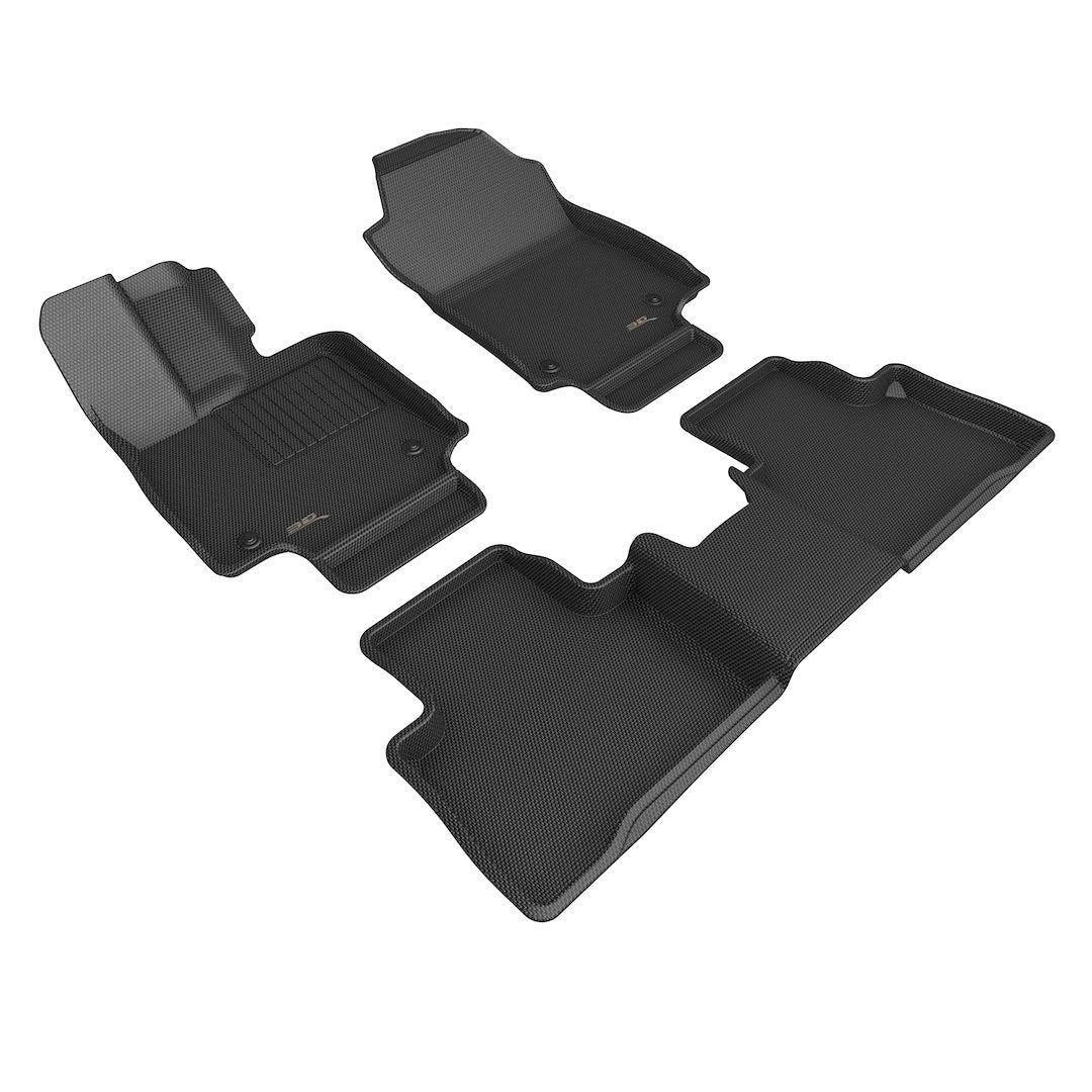 Product of 3D Mats KAGU L1LX07801509 Black Thermoplastic Rubber Of Carbon Fiber Texture Floor Liner 