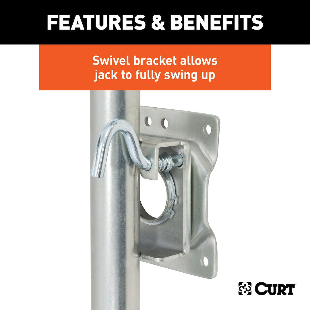 Product of CURT 28115 1500 Pound Manual Trailer Tongue Jack 