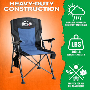 Airbedz By Pittman Outdoors Ppi-Heat_Chr Camping Chair||ppi-Heat_Chr-Infographics_Heavy-Duty Copy.Jpg||92||abzppiheatchr||1527436