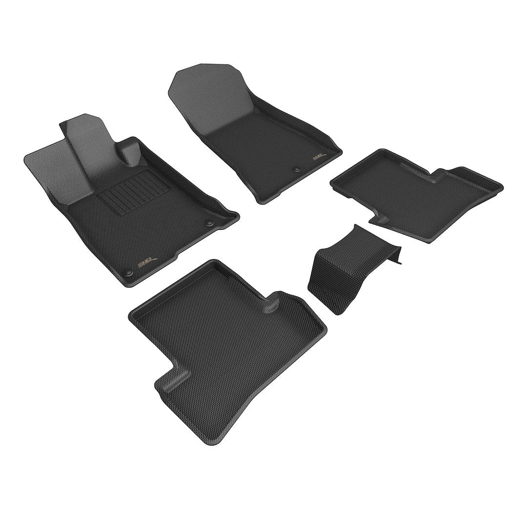 Product of 3D Mats KAGU L1AC01901509 Black Thermoplastic Rubber Of Carbon Fiber Texture Floor Liner 