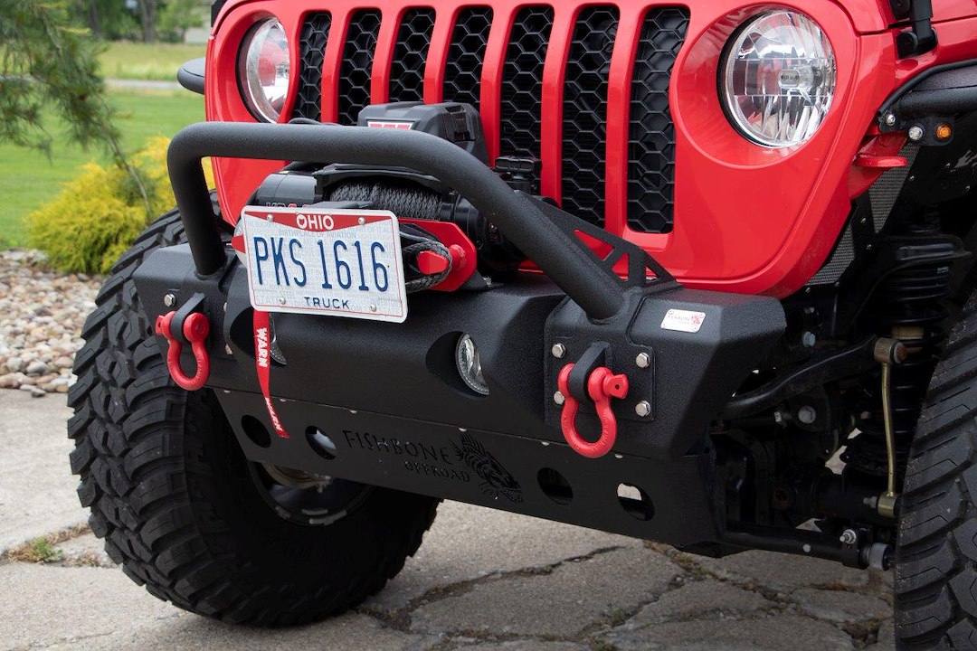 Product of Fishbone Offroad FB22178 Steel Textured Powder Coated Bumper 