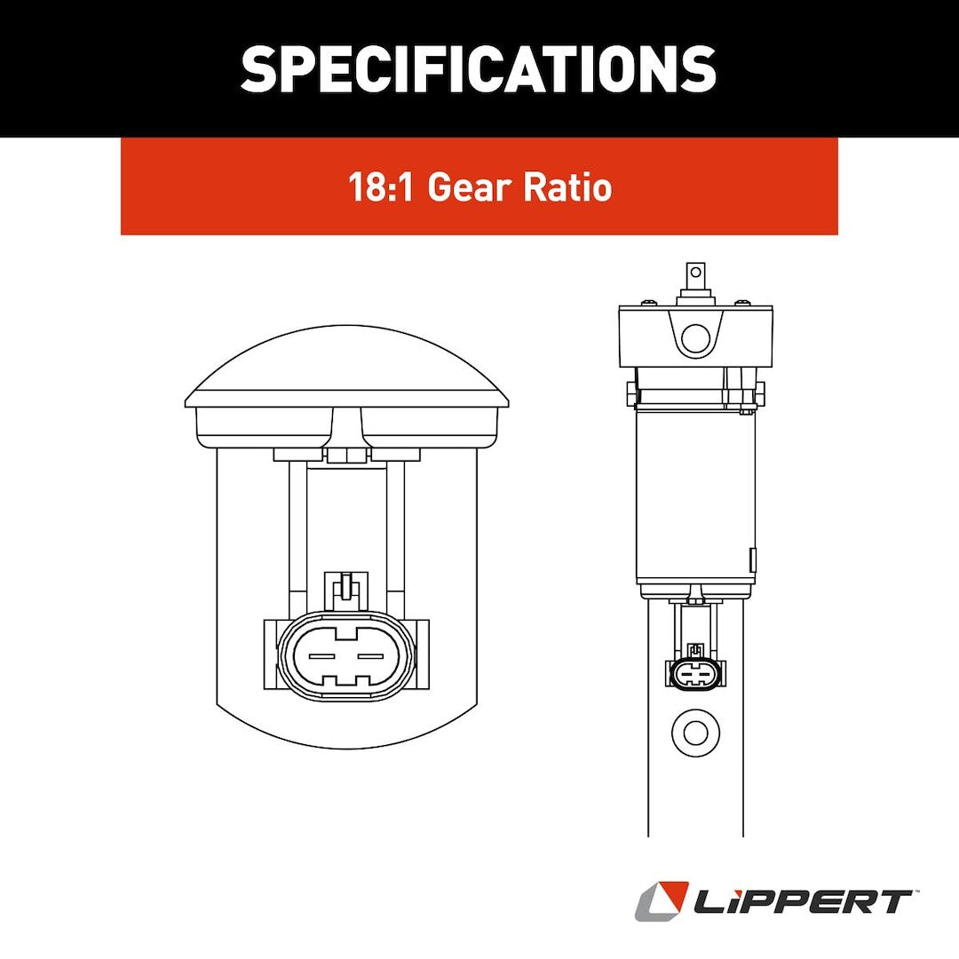 Product of Lippert Components 168956 Lippert Electric Through Frame Slide Outs Slide Out Motor 