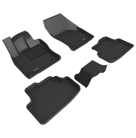 Product of 3D Mats KAGU L1VW12201509 Black Thermoplastic Rubber Of Carbon Fiber Texture Floor Liner 