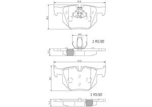 Product of Brembo P06056N Brake Pad - Set Of 4 
