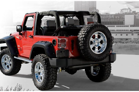 Product of Bushwacker 10046-02 Pocket Style/ Exposed Fasteners Black Fender Flare - Set Of 2 