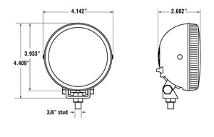 Kc Hilites 0490 Driving/ Fog Light||1490_Dim.Jpg||90||k130490||1148133