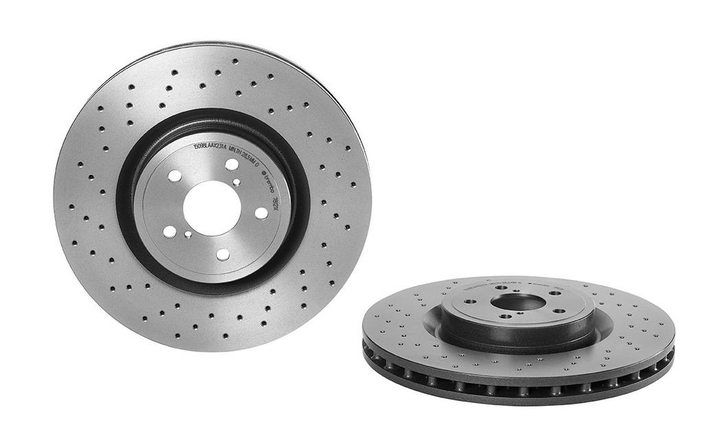 Product of Brembo 0978121XC02 Xtra Vented Cross Drilled 1 Piece Brake Rotor 