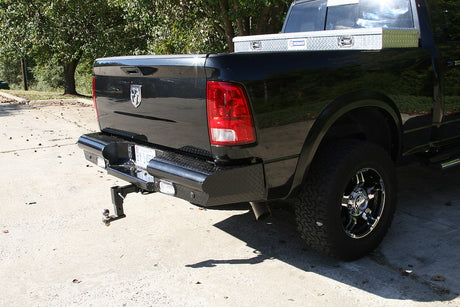 Product of Fab Fours DR03-T1050-1 Black Steel Steel Gloss Powder Coated Bumper 