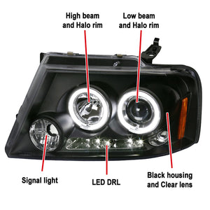 Spec-D Tuning 2lhp-F15004jm-Tm Headlight Assembly||||87||sdthpf15004jt||1918936