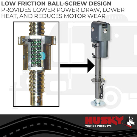 Product of Husky Towing 87641 4500 Pound Electric Trailer Tongue Jack 