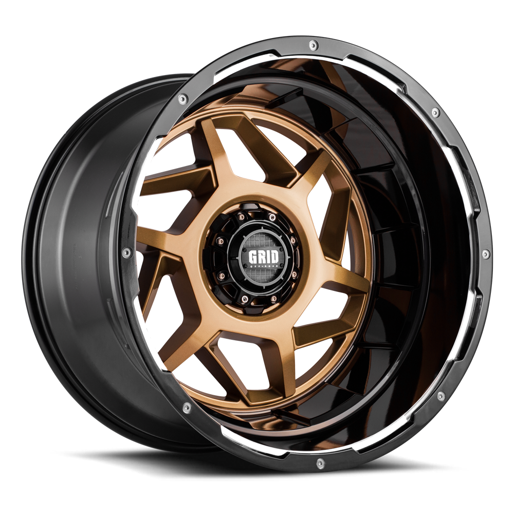 Product of Grid Wheels 22x12 Bronze With Black Lip Wheel - Not Applicable Bolt Pattern 