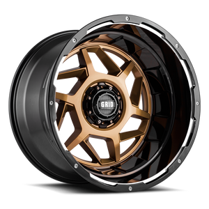 Product of Grid Wheels 22x12 Bronze With Black Lip Wheel - Not Applicable Bolt Pattern 