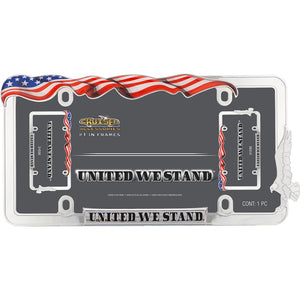 Cruiser 31030 License Plate Frame||31030_P01-United_We_Stand_Chrome-Inpack.Jpg||86||c3431030||1185644