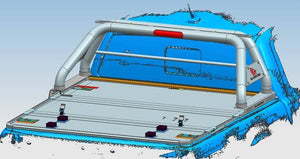 Product of Black Horse Offroad RB002SS Tubular Polished Steel Truck Bed Bar 