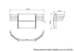 Black Horse Offroad 17fp32ma Grille Guard||17fp32ma_8.Jpg||93||blk17fp32ma||932494