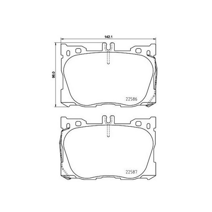 Product of Brembo P50139 Brake Pad - Set Of 4 