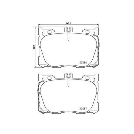Product of Brembo P50139 Brake Pad - Set Of 4 