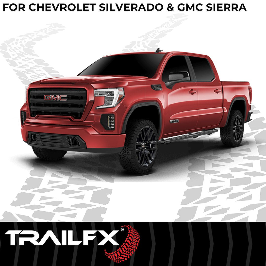 Product of TrailFX AL4006B TrailFX A4 Series Nerf Bar With Surface Steps 