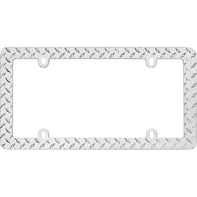 Cruiser 30830 License Plate Frame||30830_Main-Diamond-Plate_Chrome-Outpack.Jpg||85||c3430830||1055303