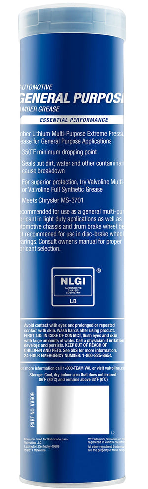 Valvoline Vv609 Multi Purpose Grease||vv609_1.Jpg||86||v10609||1478141