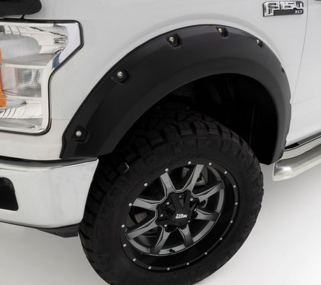 Product of Bushwacker 20947-02 Non-Exposed Fasteners Black Fender Flare - Set Of 4 