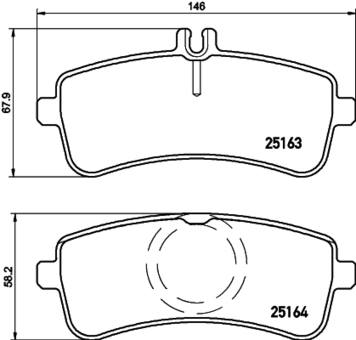 Product of Brembo P50130N Brake Pad - Set Of 4 