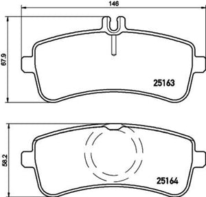 Product of Brembo P50130N Brake Pad - Set Of 4 