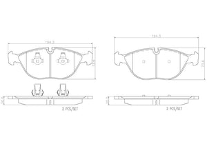 Product of Brembo P06019N Brake Pad - Set Of 4 