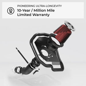 Product of K & N Filters 63-2619 Matte Performance Cold Air Intake w/ Red Filter 