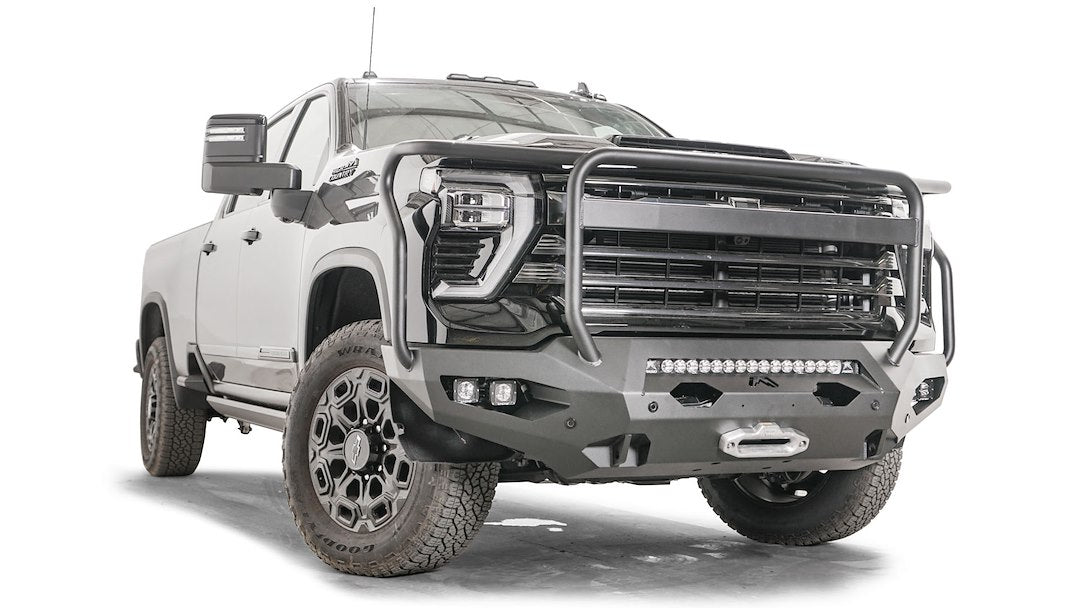 Product of Fab Fours CH24-X6150-1 Matrix Series Steel Matte Powder Coated Bumper 