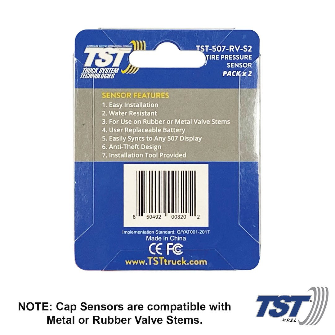 Truck System Technology (Tst) Tst-507-Rv-S2 Tire Pressure Monitoring System - Tpms Sensor||tst-507-Rv-S2-Web Images-3.Jpg||87||tsttst507rvs2||1194841