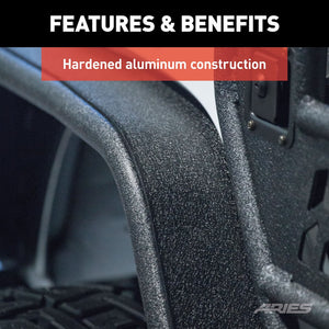 Product of Aries 2500201 Non-Exposed Fasteners Black Fender Flare - Set Of 2 