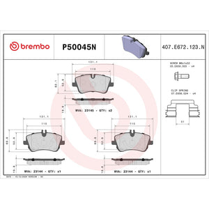 Brembo P50045n Brake Pad||p50045n_Drw.Jpg||87||brmp50045n||1753379