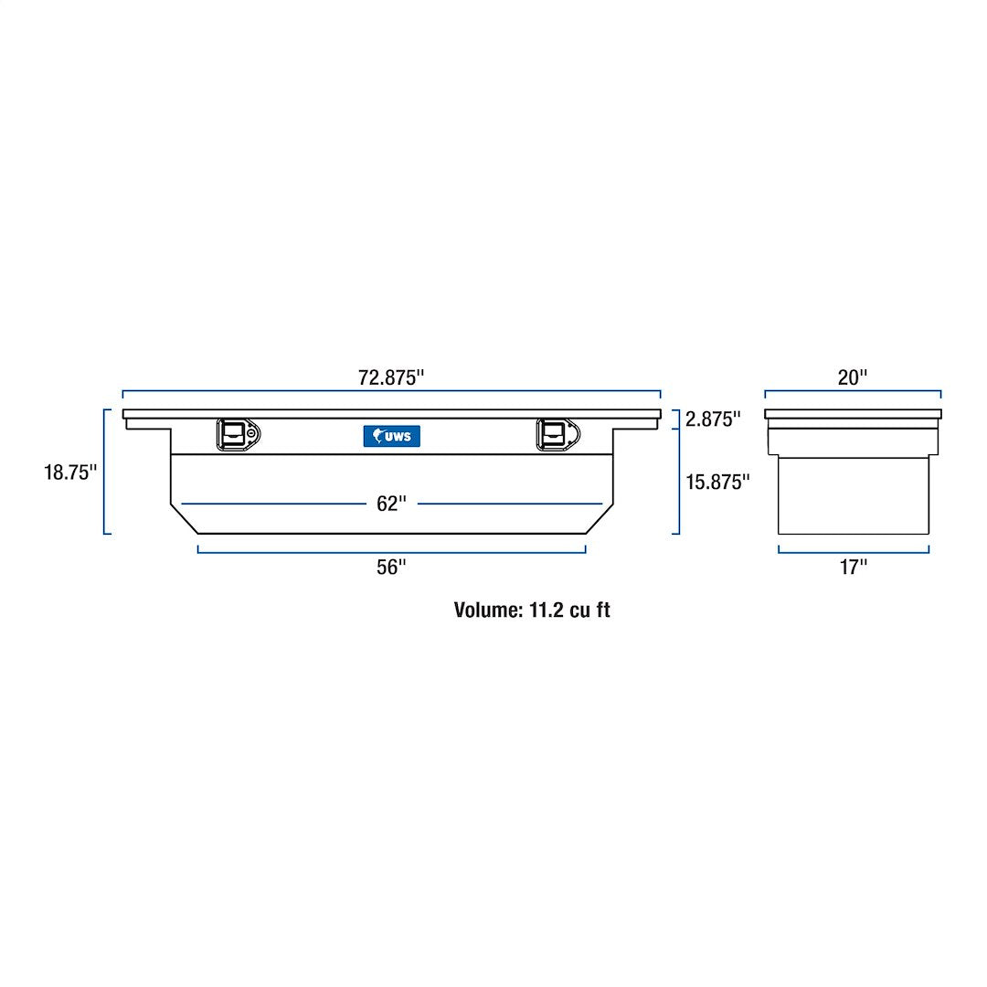 Product of UWS TBSD-72-A-LP Low Profile Toolbox 