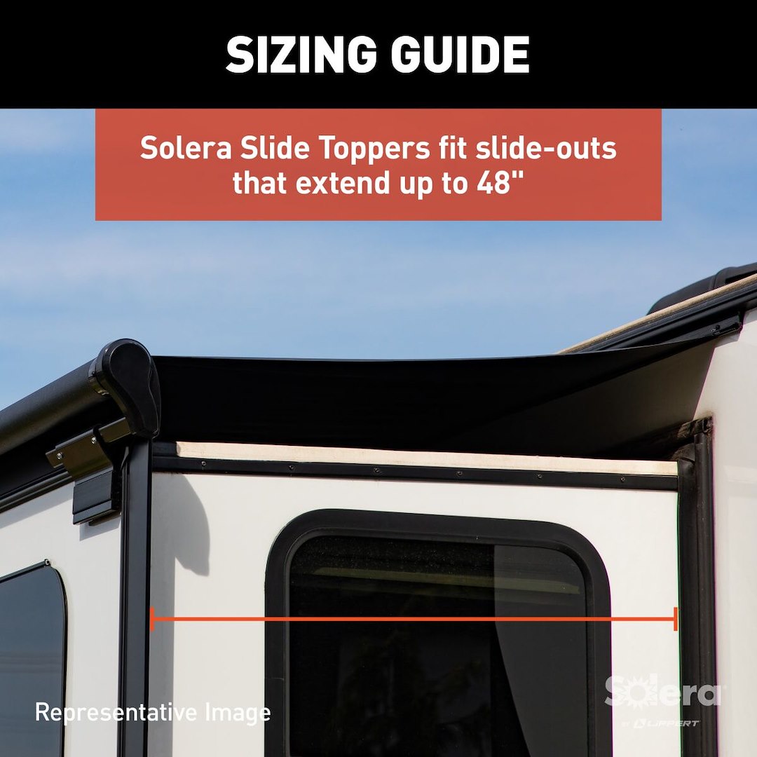Product of Lippert Components V000163285 RV Slide-Out Automatic Awning , White Fade 