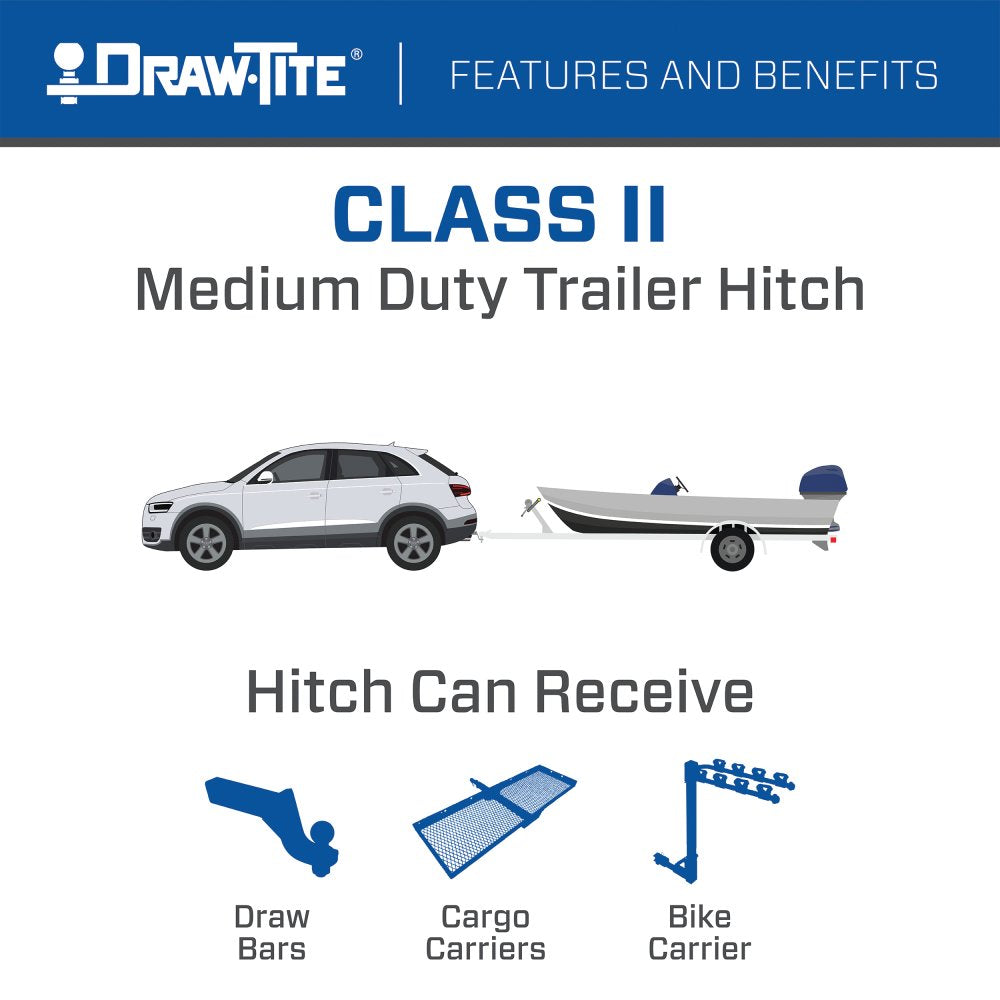 Product of Draw-Tite 36642 Class II Trailer Hitch Rear w/ 1-1/4 Inch Receiver 