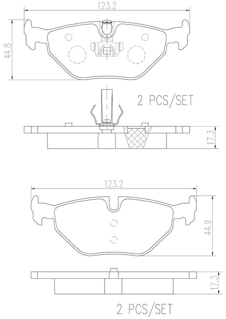 Product of Brembo P06025N Brake Pad - Set Of 4 