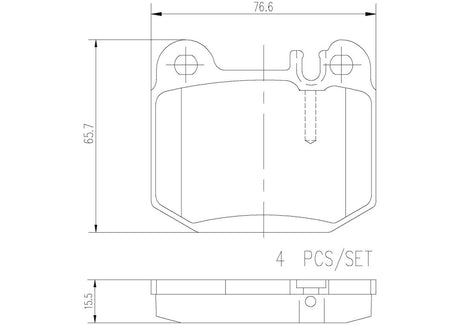 Product of Brembo P50043N Brake Pad - Set Of 4 