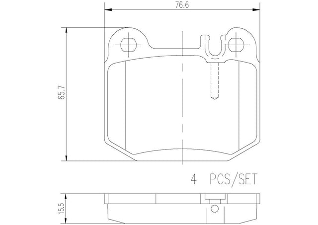 Product of Brembo P50043N Brake Pad - Set Of 4 