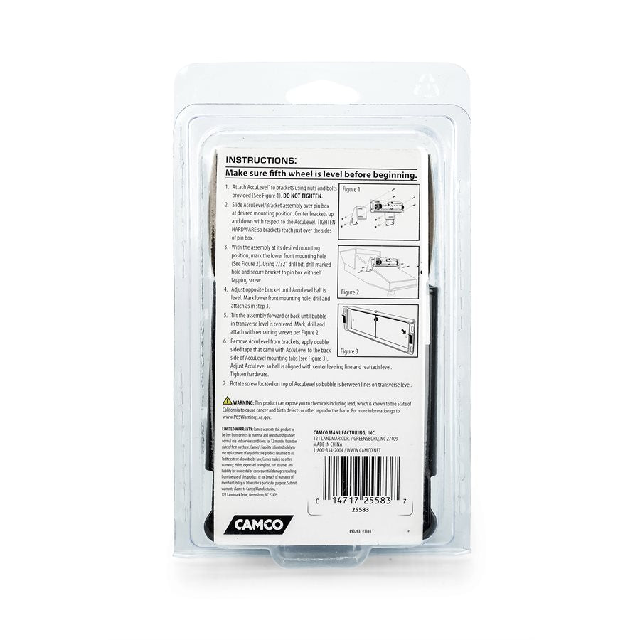 Camco 25583 Rv Level Mounting Bracket||25583_5.Jpg||90||c1w25583||966203