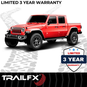 Product of TrailFX A4022B TFX 4" Trapezoid Side Steps Nerf Bar With Surface Steps 