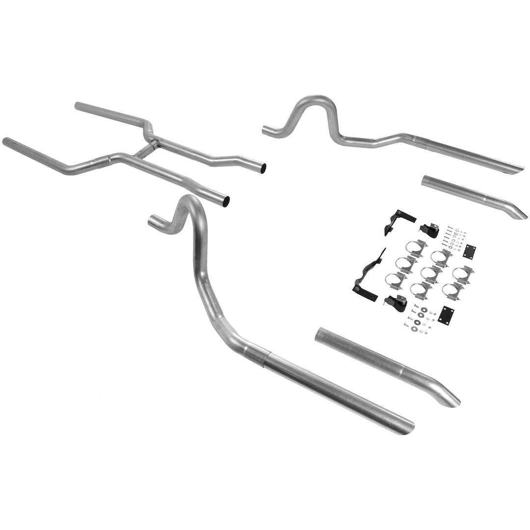 Product of Flowmaster 17107 Exhaust System Kit Header Back System Dual Exhaust System Kit 