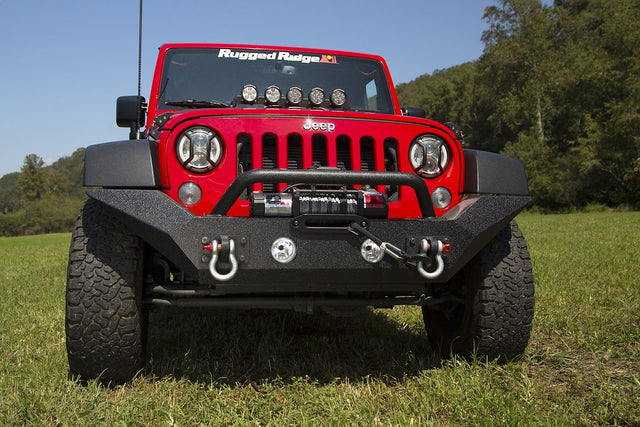 Product of Rugged Ridge 11548.01 SPARTAN™ Steel Powder Coated Bumper 