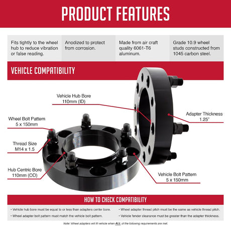 Product of Coyote Wheel Accessories 5150-5150h-B110 Wheel Adapter