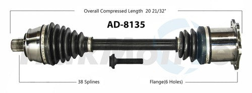 Trakmotive Ad-8135 Cv Axle Shaft||ad-8135.Jpg||85||trkad8135||1241138